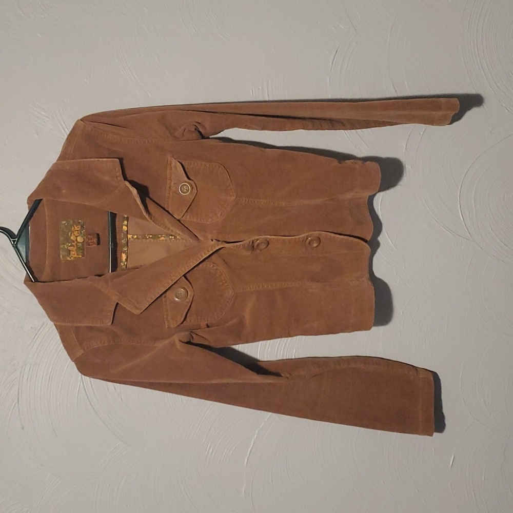 Plugg brand brown corduroy jacket size Large